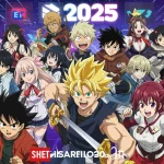 Os 5 animes mais aguardados de 2025: Onde assistir e impacto financeiro Montagem vibrante de personagens de anime populares de 2025, com logotipos de plataformas de streaming ao fundo, simbolizando a antecipação e o impacto no mercado.