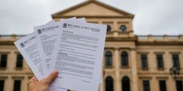 Pessoa analisando documentos do BPC/LOAS com novas regras de elegibilidade para 2025