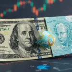 Dólar em 2025: Fatores Econômicos e Cotação Futura Dólar e Real entrelaçados com gráficos econômicos, simbolizando a complexidade do preço do dólar em 2025.