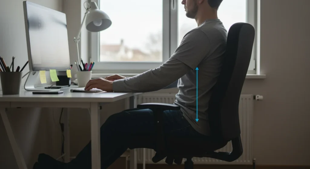Ergonomia no Home Office: 4 Ajustes Simples para Prevenir Dores nas Costas