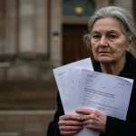 Pessoa pensativa segurando documentos, simbolizando as mudanças na pensão por morte em 2025.